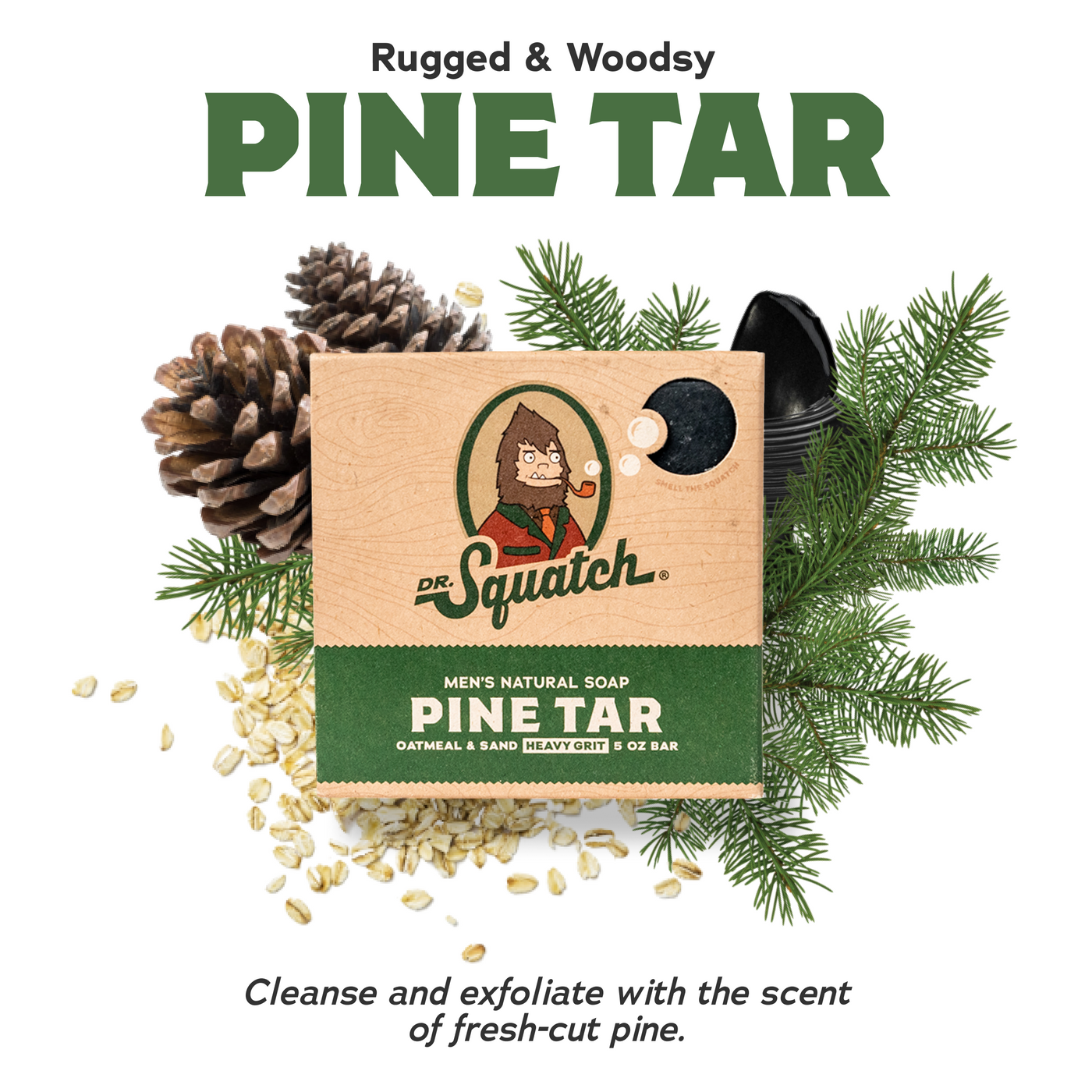 4-Pack Pine Tar Natural Bar Soap O1