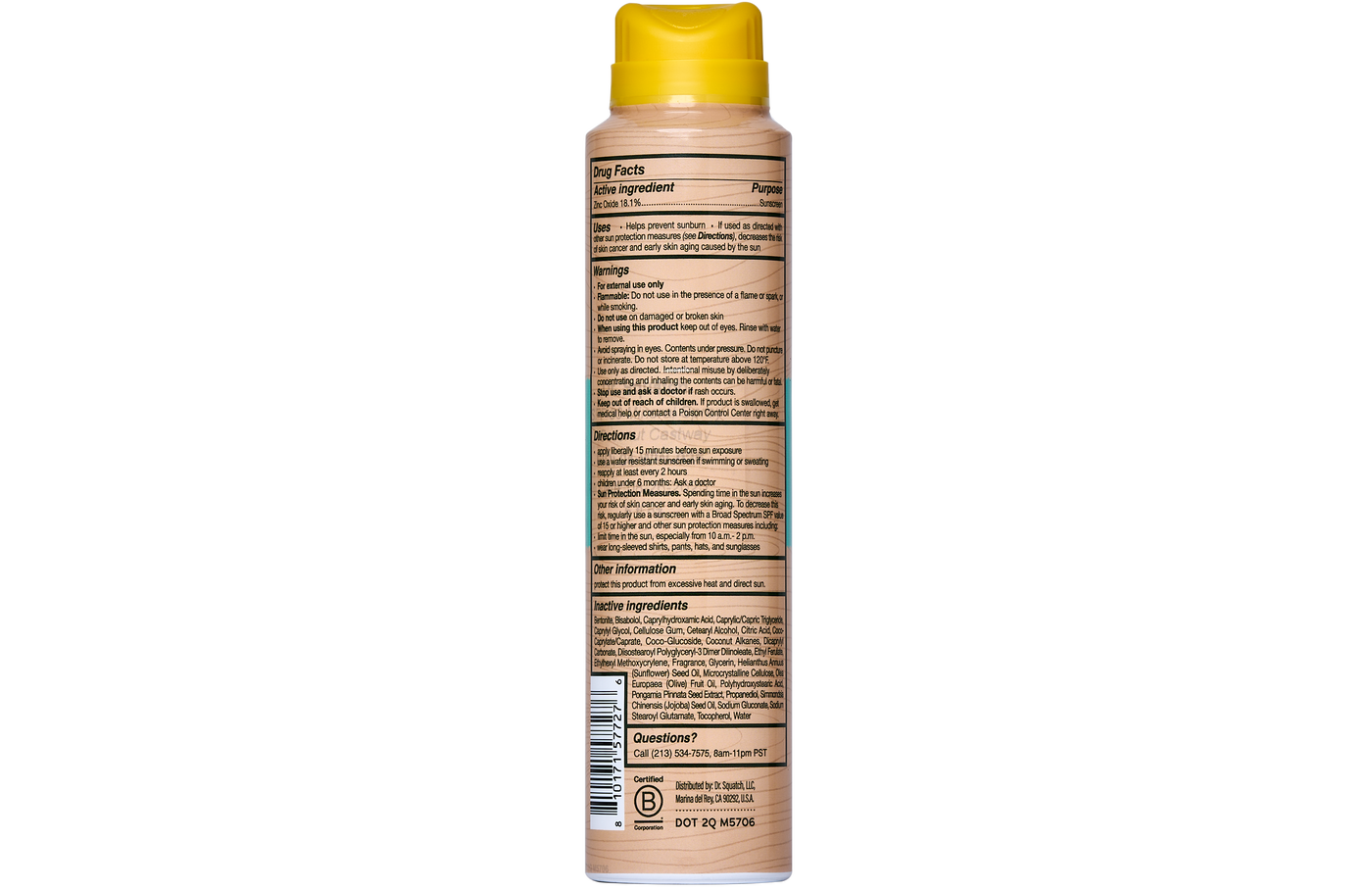 Spray Sunscreen | SPF 30 UVA/UVB Protection | Non-Greasy Mineral Sunscreen for Men L5