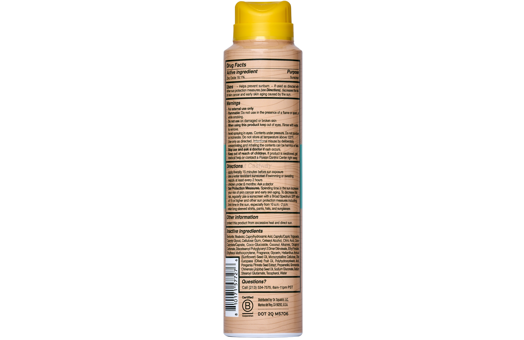Spray Sunscreen | SPF 30 UVA/UVB Protection | Non-Greasy Mineral Sunscreen for Men L5