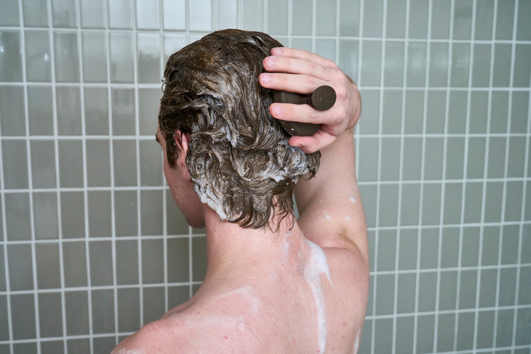 Hair Care Kit + Free Scalp Scrubber | Full & Thick Shampoo | Moisturizing Conditioner | Natural Products for Men S4