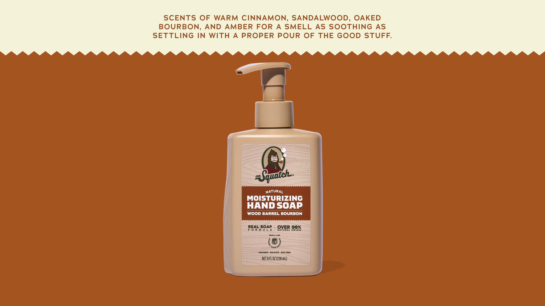 Wood Barrel Bourbon Hand Soap A2