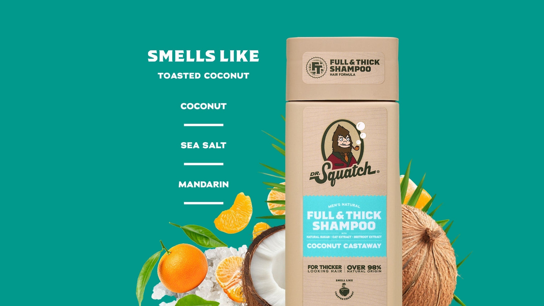 Hair Care Kit + Free Scalp Scrubber | Full & Thick Shampoo | Moisturizing Conditioner | Natural Products for Men S4