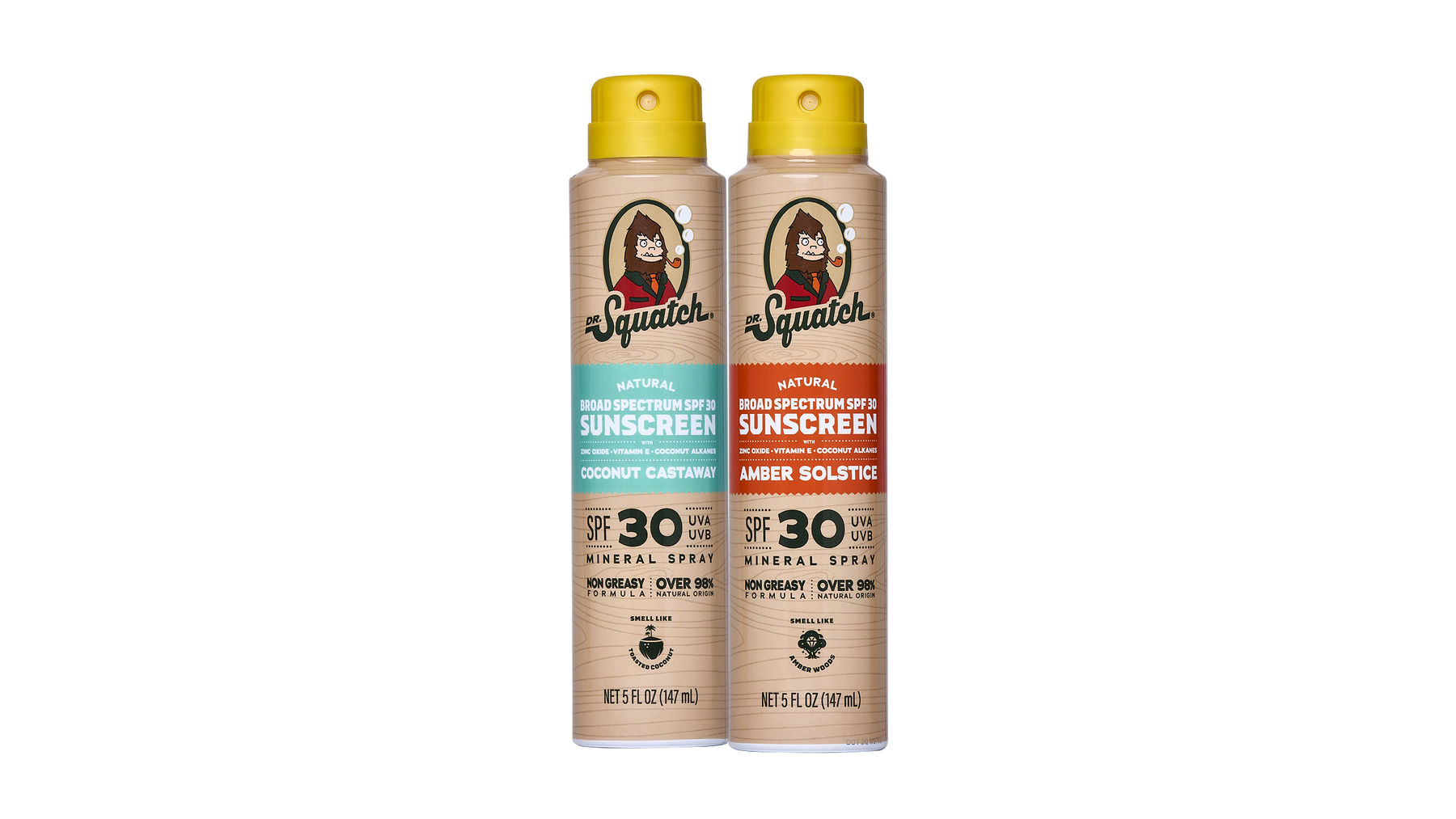 Spray Sunscreen 2-Pack | SPF 30 UVA/UVB Protection | Non-Greasy Mineral Sunscreen for Men B6