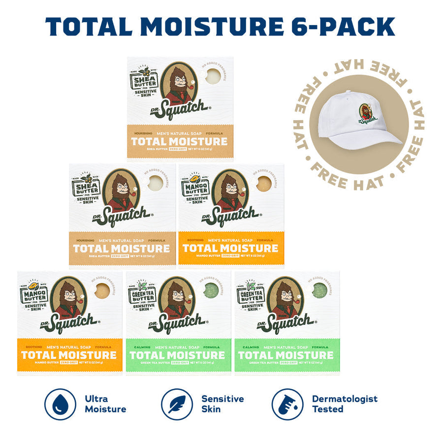 Total Moisture 6-Pack + Free Hat T7