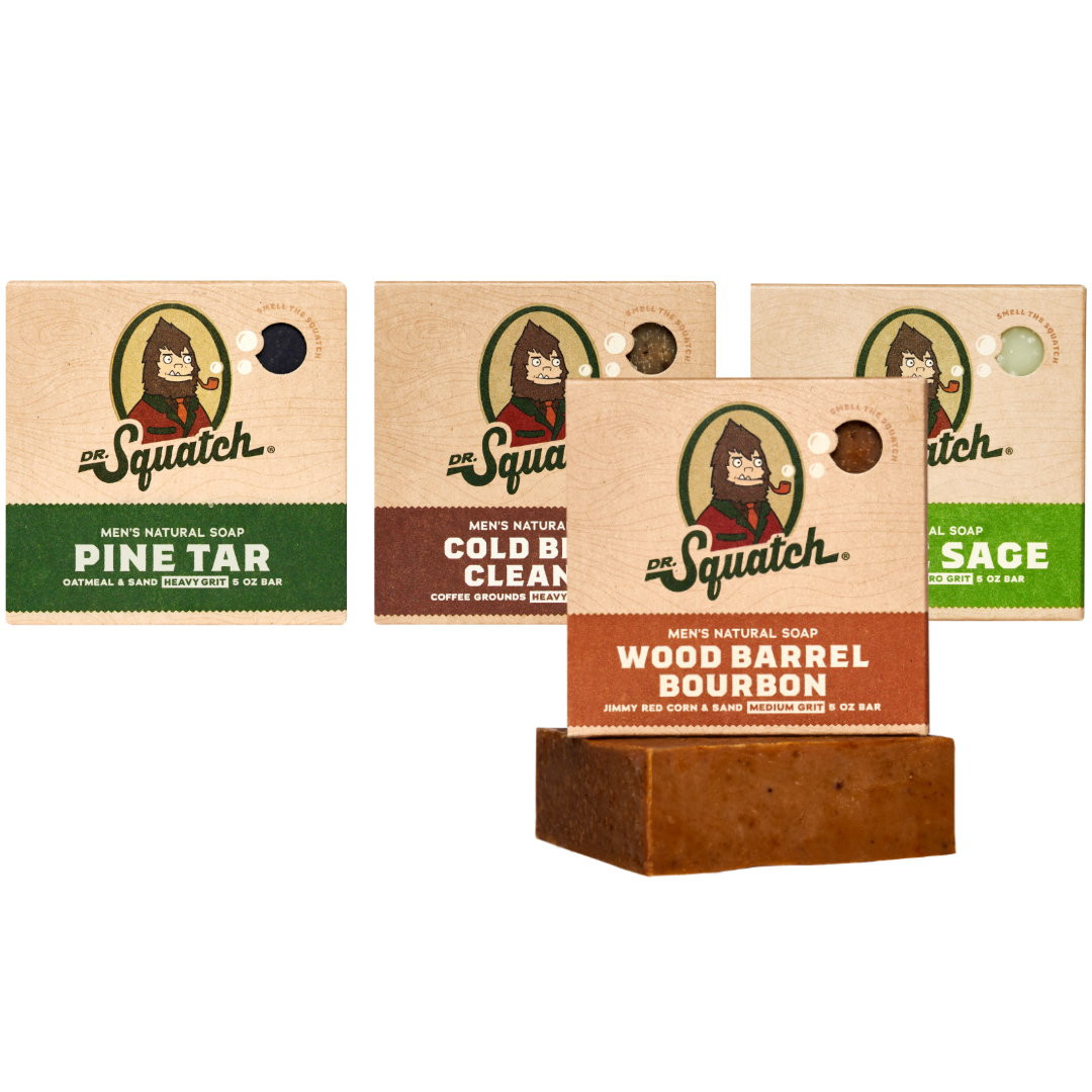 Woodsy 4-Pack Natural Bar Soap T7