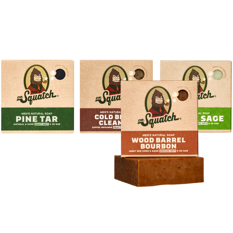 Woodsy 4-Pack Natural Bar Soap T7