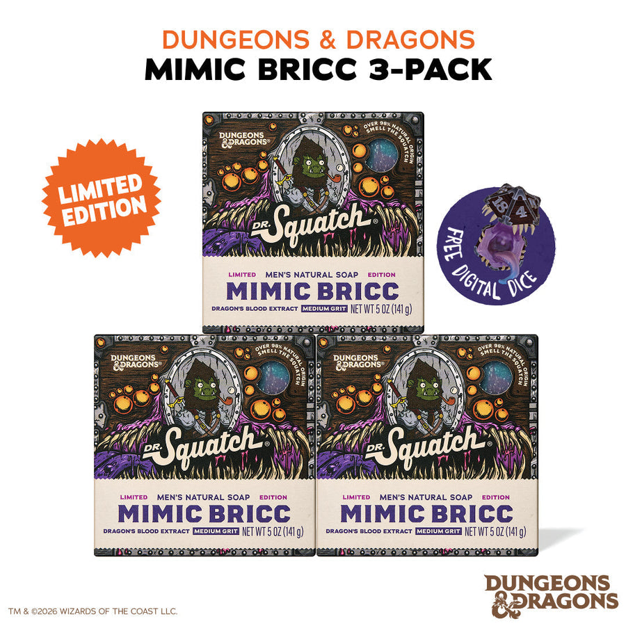 Dungeons & Dragons Mimic Bricc 3-Pack - Exclusive Limited Edition Bar Soap D6