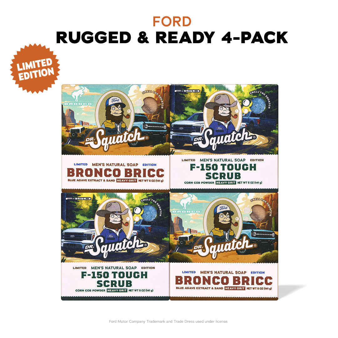 Ford Rugged & Ready 4-Pack - Exclusive Limited Edition Bar Soap F3