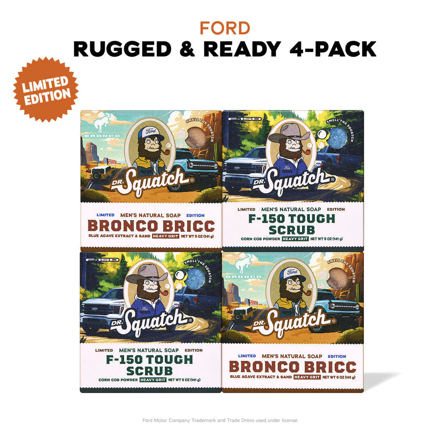 Ford Rugged & Ready 4-Pack - Exclusive Limited Edition Bar Soap F3