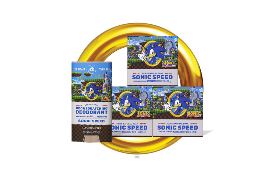 Sonic Speed Super Pack - Exclusive Limited Edition Bar Soap and Deodorant Bundle L8